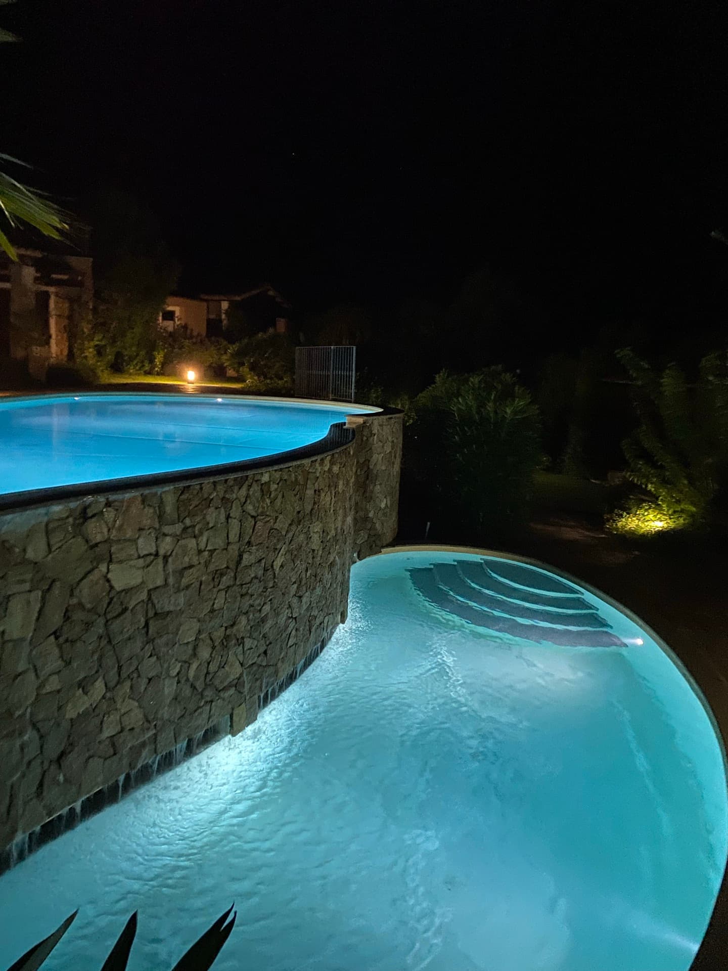 Pool at night
