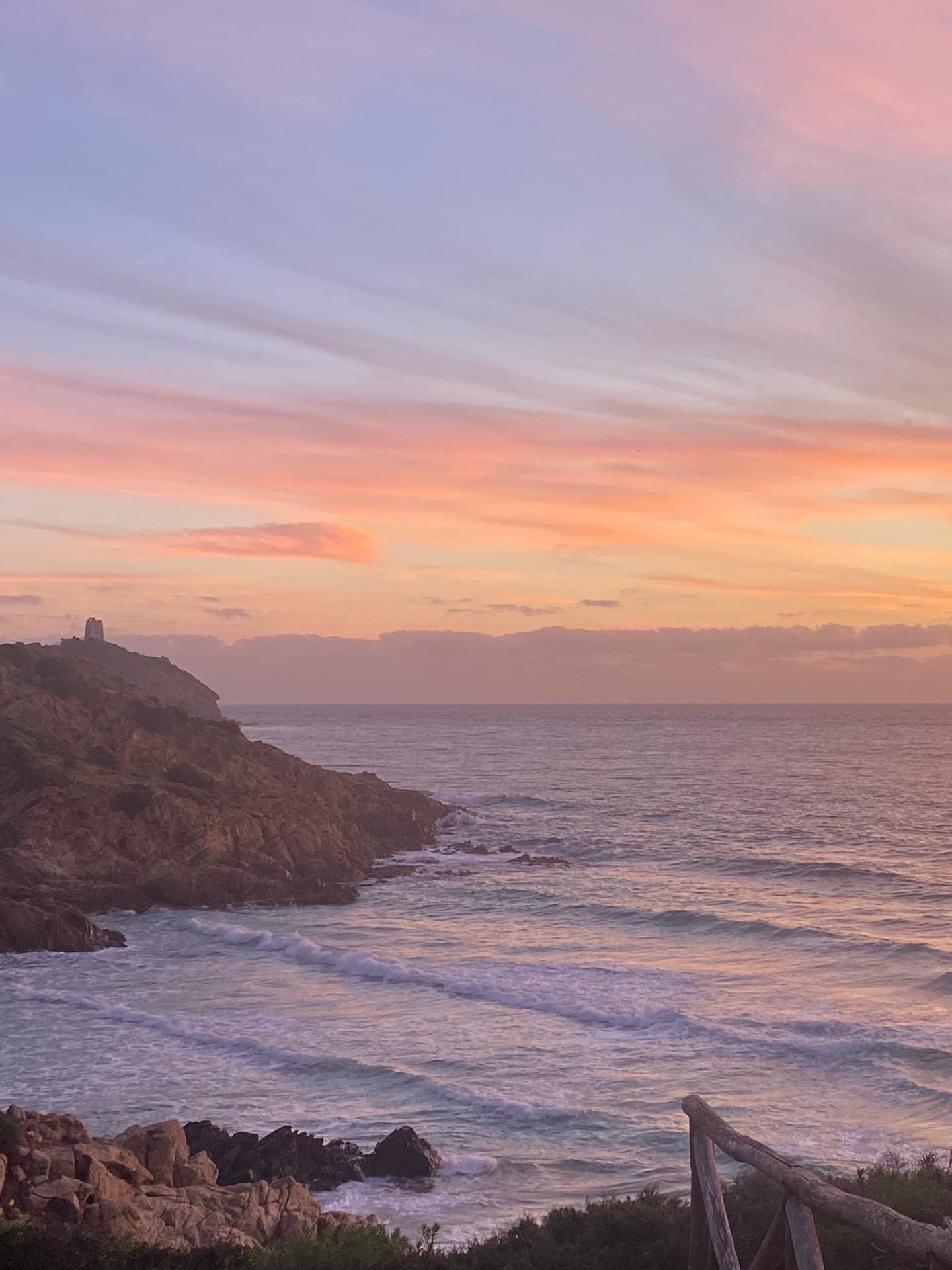 Coast at sunset