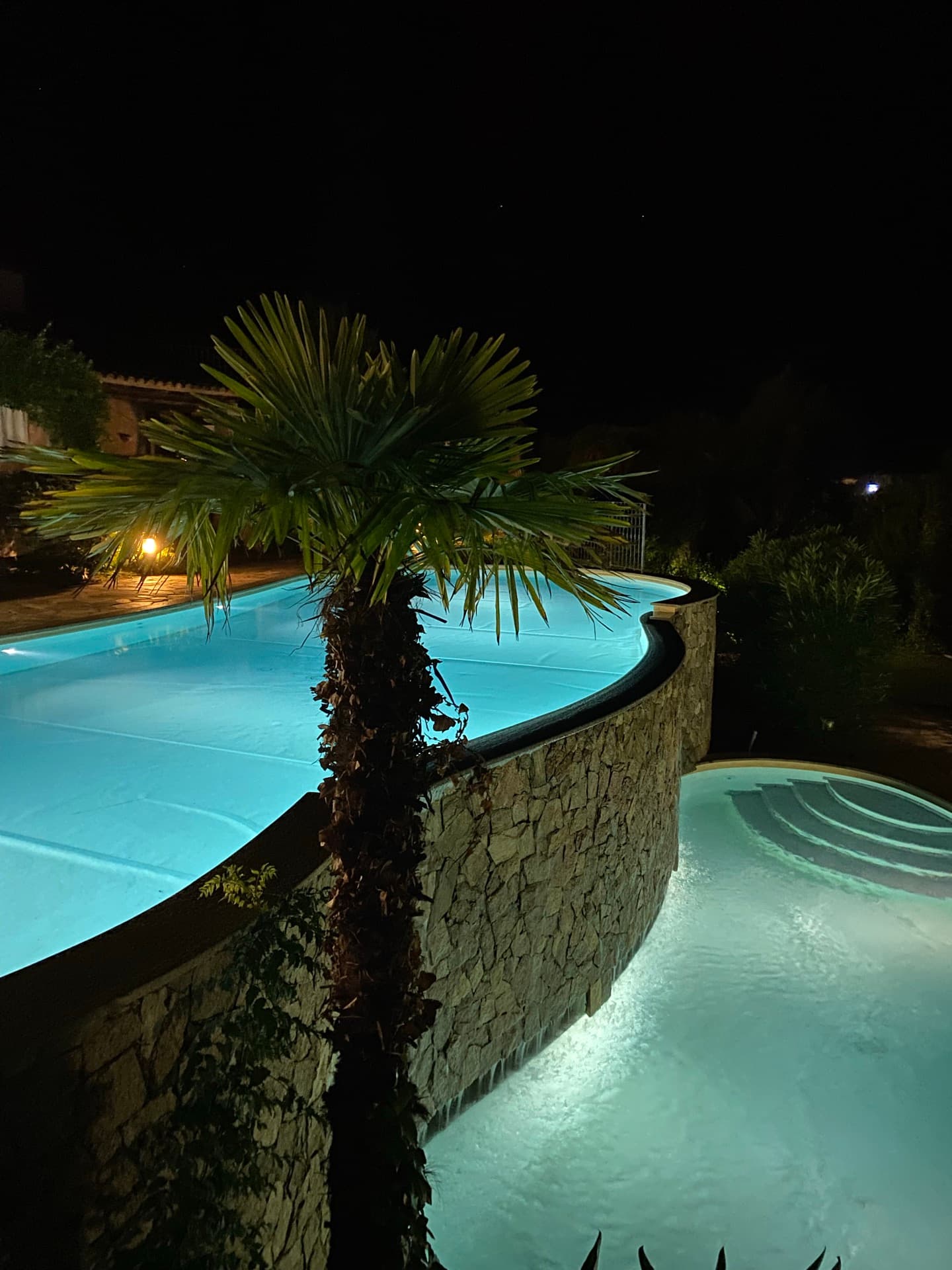 Pool at night